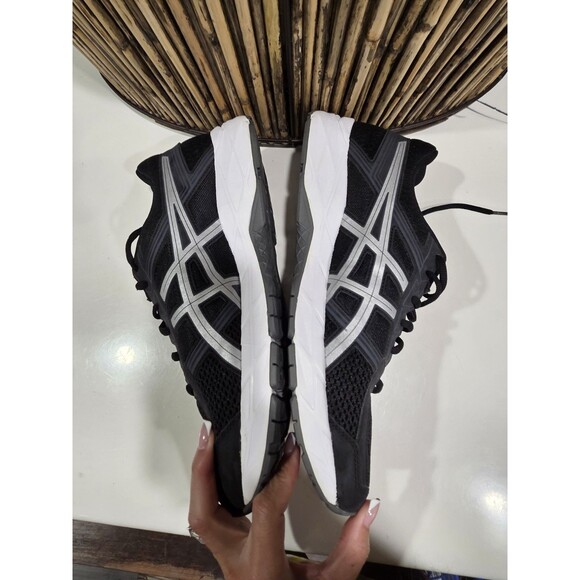 Asics Gel Contend 4 Mens SZ 12.5 Running Shoes Black & White EUC  READ  SHOE 4 main image 11